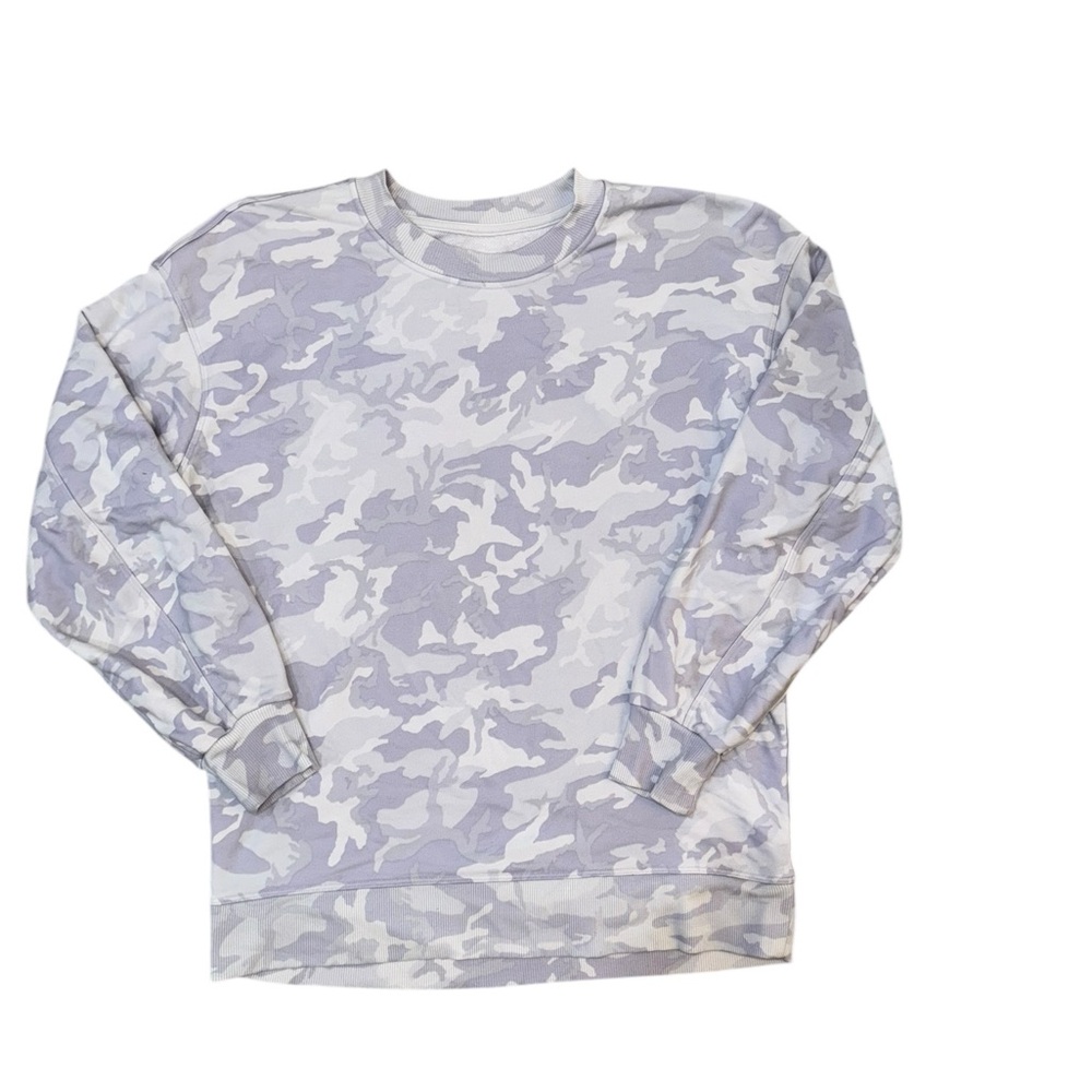 Lululemon Perfectly Oversized Crew Sweatshirt Size 2 Incognito Camo